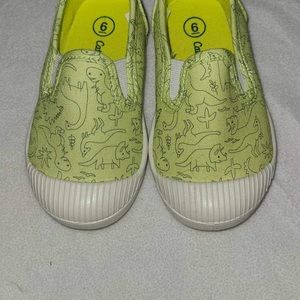 Cat and Jack dinosaur slip ons